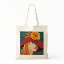 Een bij in haar Bonnet Canvas tas