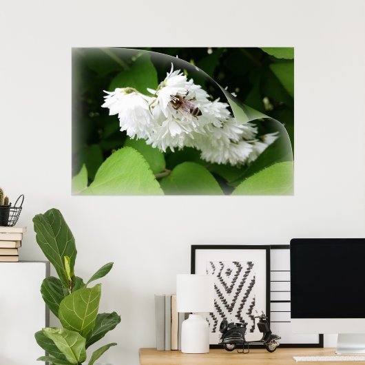 Een bij op één pagina poster (Thuiskantoor)