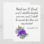 Een bijbelse "Haal snel weer"-kaart Feestdagenkaart (Voorkant / Achterkant)