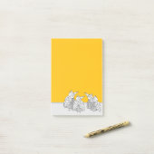 Een bijeenkomst van de Birds Dry Erase Board Post-it® Notes (Op bureau)