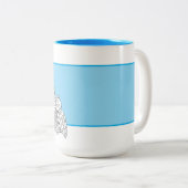 Een bijeenkomst van de Birds Dry Erase Board Tweekleurige Koffiemok (Voorkant rechts)