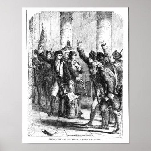 Een bijeenkomst van de Ierse vrijwilligers Poster (Voorkant)