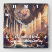 Een bijeenkomst van zielen in een kamer vierkante klok (Voorkant)