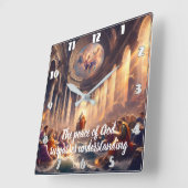 Een bijeenkomst van zielen in een kamer vierkante klok (Hoek)