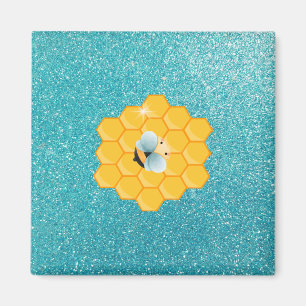 Een bijen- en honingraatmagneet magneet