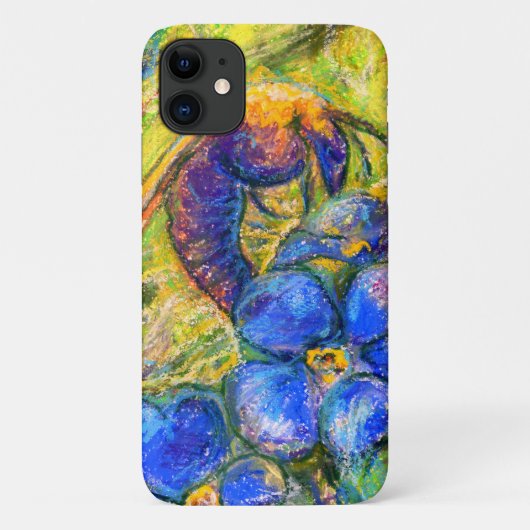Een bijen en vergeet-me-niet-bloemen Case-Mate iPhone case (Achterkant)