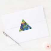 Een bijen en vergeet-me-niet-bloemen sticker (Envelop)