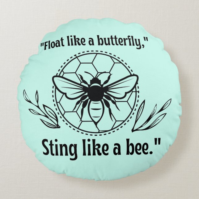 een bijen rond kussen (Voorkant)