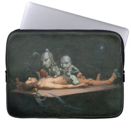 Een bijna-doodervaring van een man en gotische gee laptop sleeve