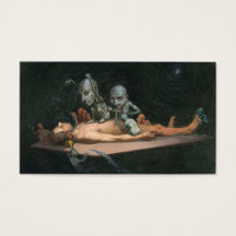 Een bijna-doodervaring van een man en gotische gee