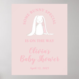 Een Bijzonder Konijn Baby Shower Poster