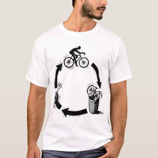 Een bike bouwen t-shirt (Voorkant)