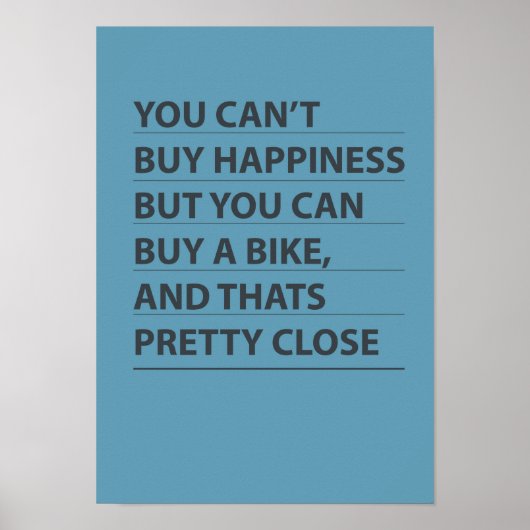 Een bike kopen poster (Voorkant)