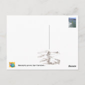 Een bike langs pieren... briefkaart (Achterkant)