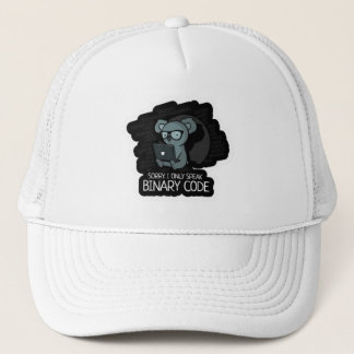 Een binaire code trucker pet