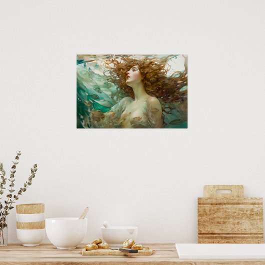 Een binnenkomend schip poster (Keuken)