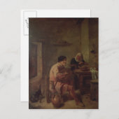 Een binnenland met figuren briefkaart (Voorkant / Achterkant)