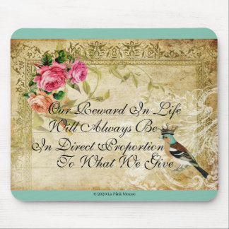 Een Birdy ooit vertelde me, de Franse geïnspireerd Muismat