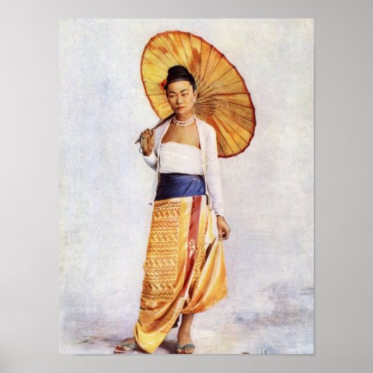 Een Birmese dame Poster (Voorkant)