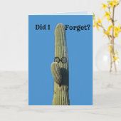Een 'Birthday Cactus'-Humor vergeten Kaart (Gele Bloem)