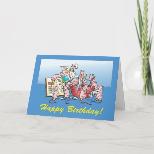 Een Birthday Cake maken! Kaart (Voorkant)