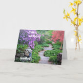 Een Birthday Kaart voor een Brother Folded Wenskaa (Gele Bloem)