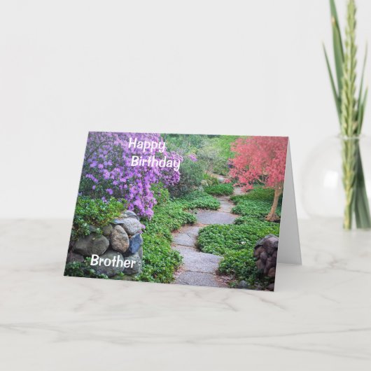 Een Birthday Kaart voor een Brother Folded Wenskaa (Voorkant)