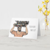 Een Birthday Peacock uit Grumio Kaart (Gele Bloem)