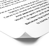 Een Birthday Poem van Christina Georgina Rossetti Poster (Hoek)