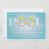 Een 'Birthday Pool Party Floating Tubes' in het wa Kaart (Voorkant)