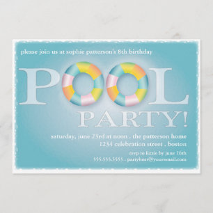 Een 'Birthday Pool Party Floating Tubes' in het wa Kaart
