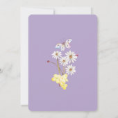 Een Bit Boho Floral Sunny Wedding Uitnodiging (Achterkant)