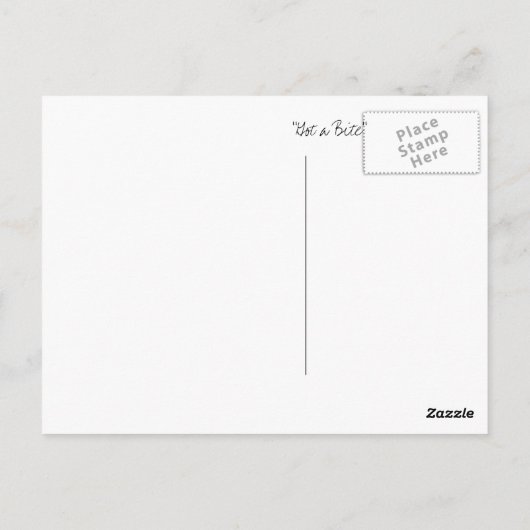 Een bite briefkaart (Achterkant)