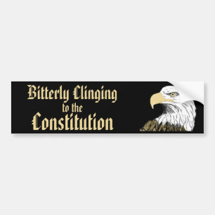 Een bittere beklijking van de grondwet bumpersticker