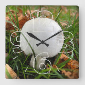 Een bittere paddenstoel vierkante klok (Voorkant)