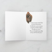 Een Bizon Buffalo Persoonlijkheid Verjaardag Leuke Kaart (Binnen)