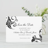 Een Black Stropdas Event - sla de datumkaarten op Save The Date (Staand voorkant)