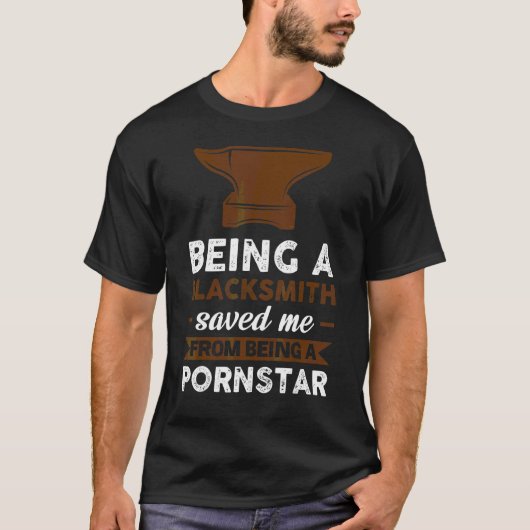 Een Blacksmith Saved Farrier zijn T-shirt (Voorkant)