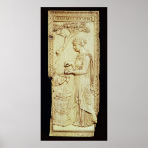 Een blad van de Symmachi Diptych Poster