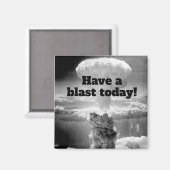 Een "Blast Fun Nuclear Atomic Bomb Test" hebben Magneet (Voorkant / Achterkant)