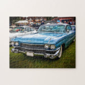 Een blauw 1959 Cadillac Eldorado Biarritz. Legpuzzel (Horizontaal)