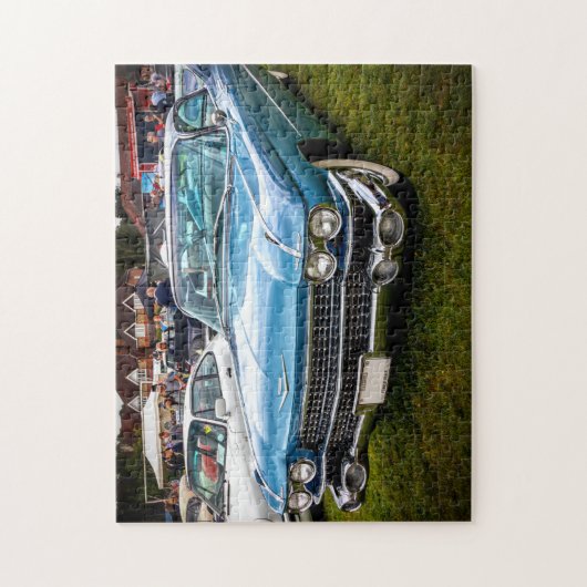 Een blauw 1959 Cadillac Eldorado Biarritz. Legpuzzel (Verticaal)