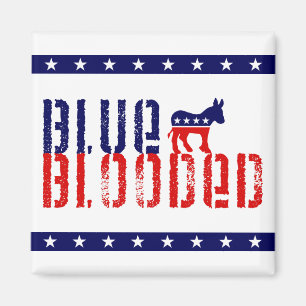 een blauw democratisch land . magneet