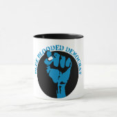 een blauw democratisch land . mok (Midden)