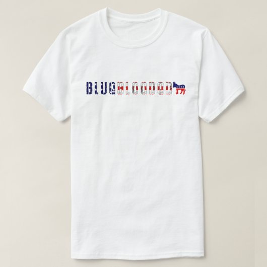 een blauw democratisch land . T-shirt (Design voorkant)