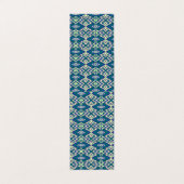 Een blauw en groen patroon met een witte achtergro visitekaartje (Buitenkant ongevouwen)