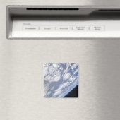 Een blauw en wit deel van de aarde magneet (Insitu (Vaatwasser))