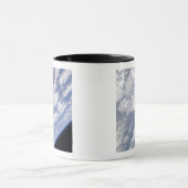 Een blauw en wit deel van de aarde mok (Midden)