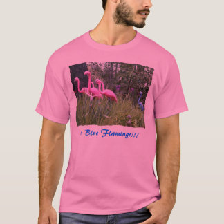 Een blauw Flamingo!! T-shirt