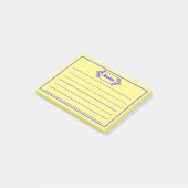 Een blauw geoctrooieerd Titel Grafisch Post-it® Notes (Schuin)